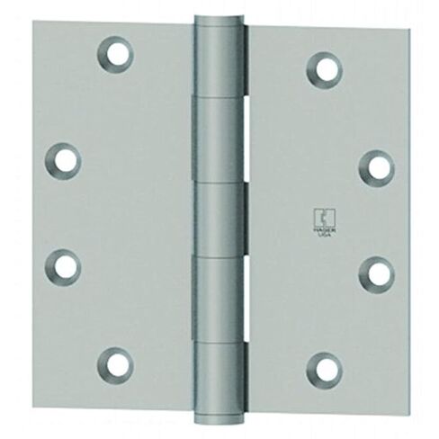 Hager 1191432D 4 × 4 بوصة نقر كامل بخمسة مفاصل وزن قياسي مفصل محمل عادي # 005552 لمسة نهائية من الفولاذ المقاوم للصدأ الساتان in Kuwait