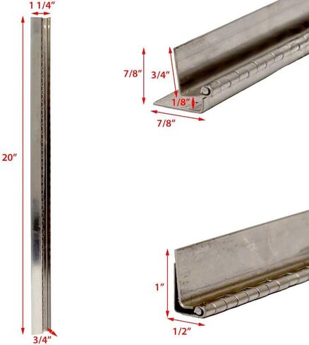 Jet Technologies Boat Wrap Around Piano Hinge 102286 | 20 Inch SS in Saudi Arabia