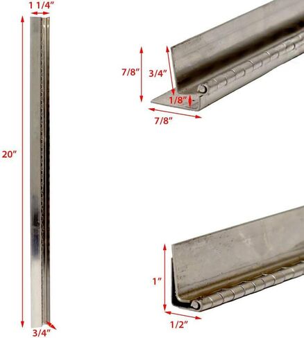 Jet Technologies Boat Wrap Around Piano Hinge 102286 | 20 Inch SS in Saudi Arabia