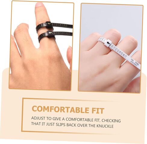 DOITOOL 12Pcs Ring Measuring Tools Portable Ring Gauge for Accurate Ring Measurement Suitable for Weddings Birthdays and Jewelry Men and Women in Saudi Arabia