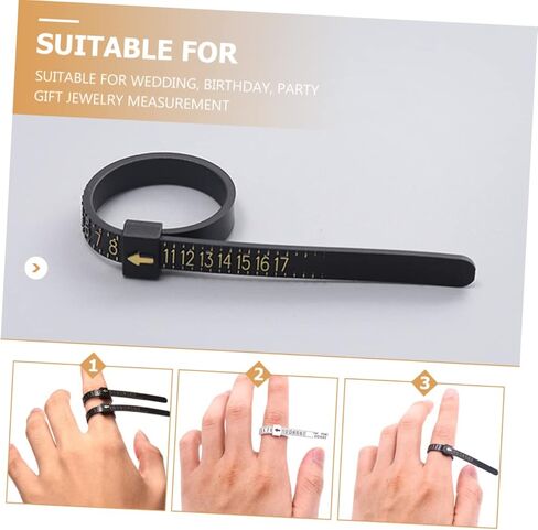 DOITOOL 12Pcs Ring Measuring Tools Portable Ring Gauge for Accurate Ring Measurement Suitable for Weddings Birthdays and Jewelry Men and Women in Saudi Arabia