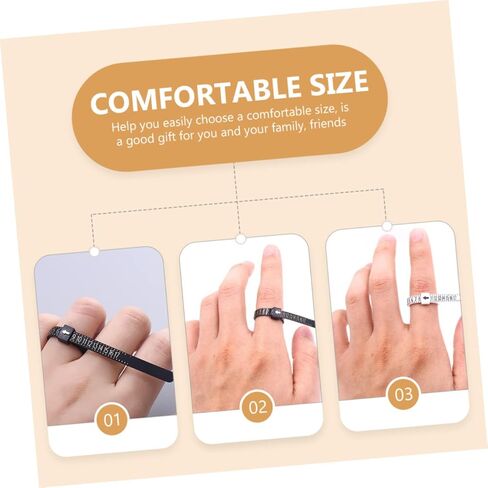 DOITOOL 12Pcs Ring Measuring Tools Portable Ring Gauge for Accurate Ring Measurement Suitable for Weddings Birthdays and Jewelry Men and Women in Saudi Arabia