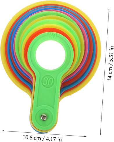 Zerodeko Plastic Fruit Diameter Gauge Set Adjustable Measuring Rings for Fruits Diameter Measuring Tool for Citrus and Oranges in Saudi Arabia