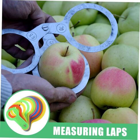 Zerodeko Plastic Fruit Diameter Gauge Set Adjustable Measuring Rings for Fruits Diameter Measuring Tool for Citrus and Oranges in Saudi Arabia