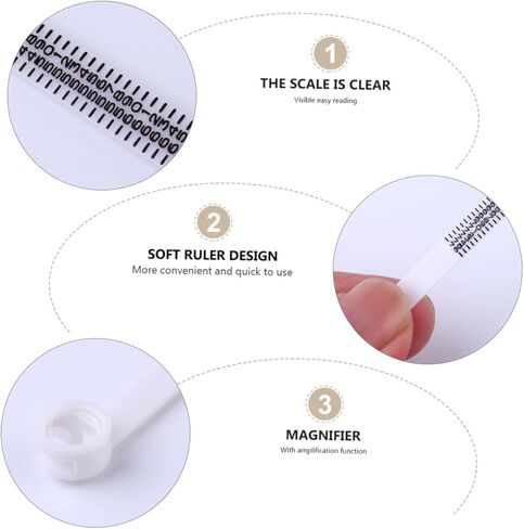 Gadpiparty 1Pc Magnifying Ring Gauge Jewelry Finger with Magnifying for Accurate Wedding Ring Measurement Lightweight Portable Design for Jewelry Lovers in Saudi Arabia