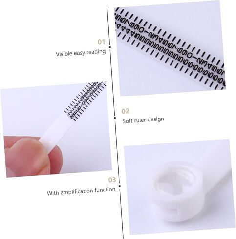 Gadpiparty 1Pc Magnifying Ring Gauge Jewelry Finger with Magnifying for Accurate Wedding Ring Measurement Lightweight Portable Design for Jewelry Lovers in Saudi Arabia