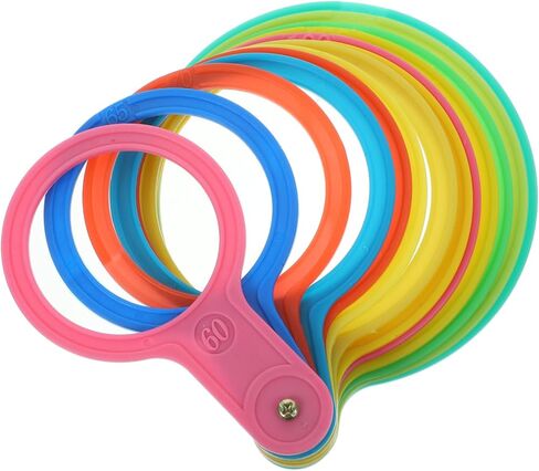 Zerodeko Fruit Diameter Measuring Ring Tool Set for Fruits Adjustable Plastic Diameter Gauge for Apples Oranges and Citrus Accurate Measuring Lap for Size Classification and Harvesting in Saudi Arabia