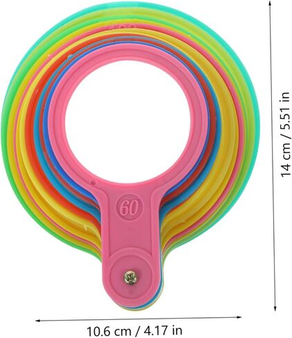 Zerodeko Fruit Diameter Measuring Ring Tool Set for Fruits Adjustable Plastic Diameter Gauge for Apples Oranges and Citrus Accurate Measuring Lap for Size Classification and Harvesting in Saudi Arabia