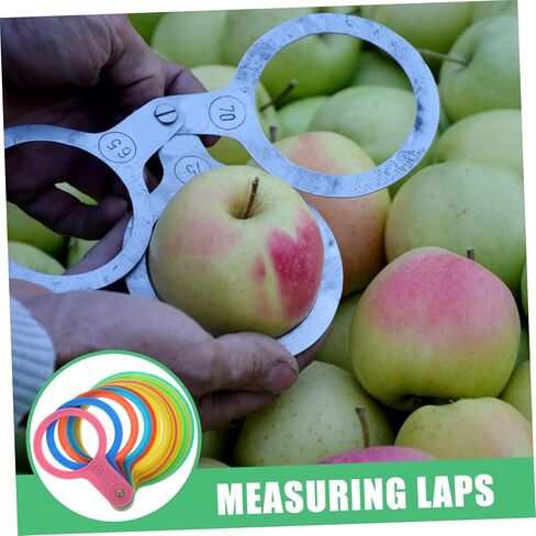 Zerodeko Fruit Diameter Measuring Ring Tool Set for Fruits Adjustable Plastic Diameter Gauge for Apples Oranges and Citrus Accurate Measuring Lap for Size Classification and Harvesting in Saudi Arabia
