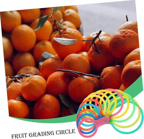 Zerodeko Fruit Diameter Measuring Ring Tool Set for Fruits Adjustable Plastic Diameter Gauge for Apples Oranges and Citrus Accurate Measuring Lap for Size Classification and Harvesting in Saudi Arabia