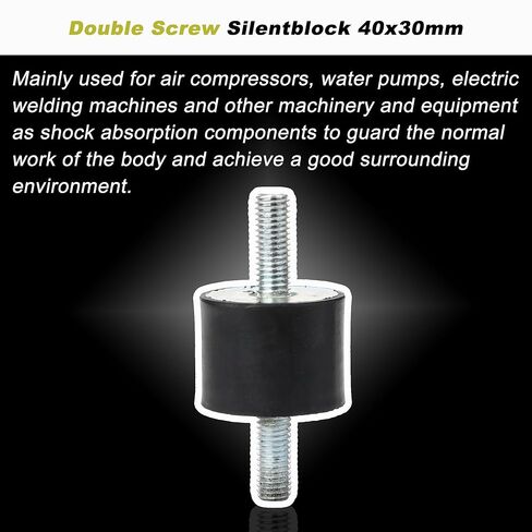BQLZR 40x30mm 10mm برغي مزدوج الأطراف ضد الاهتزاز in Kuwait