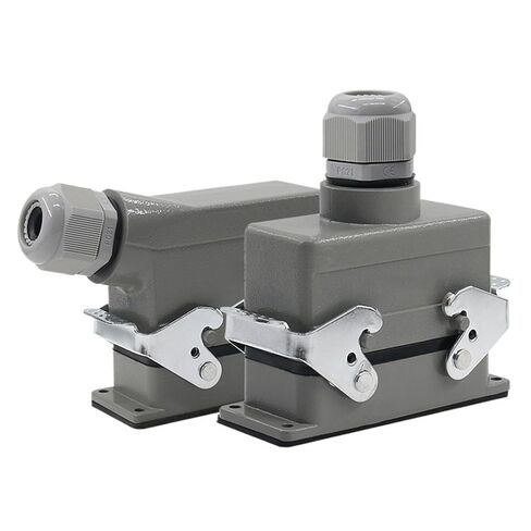 1PCS Rectangular Heavy Duty Connector 16 Pins line 16 A 500V Screw feet of on The Side(Top line) in Saudi Arabia