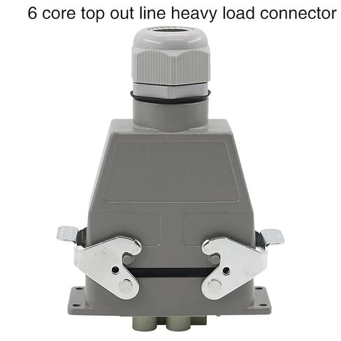 Rectangular Heavy Duty Connector HDC-HD-4/2 6 Core Pins Waterproof Industrial Tool Socket 80A+16A 500V(Top line) in Saudi Arabia