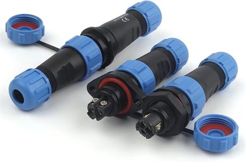 LP13 Waterproof IP68 Flange/Back Nut/Docking Type Screw Crimp 2/3Pin Electrical Cable Connectors Socket(LP13-3D) in Saudi Arabia