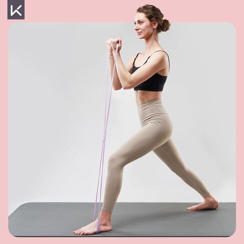 احتفظ بـ 3 قطع من أحزمة المقاومة - 15 رطلاً من حبال التمرين الممتدة لتنغيم الذراع واليوجا والبيلاتس - مجموعة أربطة لياقة بدنية متينة غير قابلة للانزلاق للنساء والرجال (15 رطلاً وردي/أرجواني/أزرق) in Kuwait