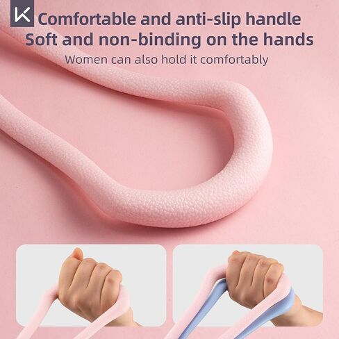 احتفظ بـ 3 قطع من أحزمة المقاومة - 15 رطلاً من حبال التمرين الممتدة لتنغيم الذراع واليوجا والبيلاتس - مجموعة أربطة لياقة بدنية متينة غير قابلة للانزلاق للنساء والرجال (15 رطلاً وردي/أرجواني/أزرق) in Kuwait