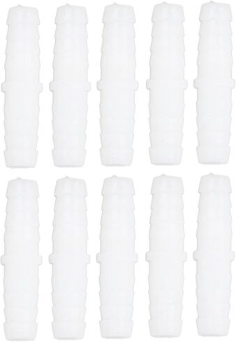 Pissente Barbed Hose Fittings, 1/2 Inch PE Pipe Connectors, Straight Through Plastic Couplings, Leak Proof Quick Connect Adapters, 10 Pack in Saudi Arabia