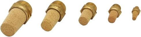 10Pcs/Lot Pneumatic Brass Exhaust Muffler BSL M5 1/8 1/4 3/8 1/2 Inch Silencers Fitting Noise Filter Reducer Connector Copper(BSLM5) in Saudi Arabia
