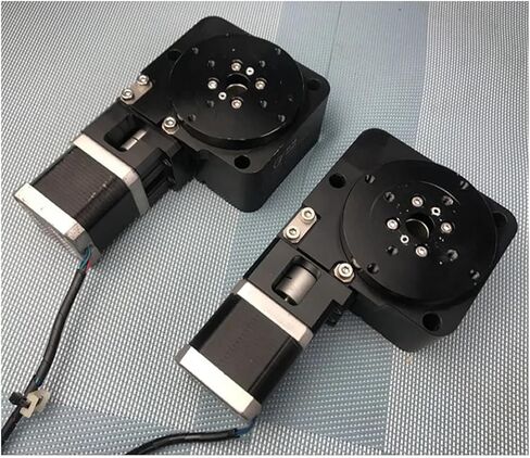 Motorized Rotary Positioning Stage Used Electric Rotary indexing Plate, 42 Stepping Motor Turntable, R axis 360 Degree Rotation, Table top 70MM in Saudi Arabia