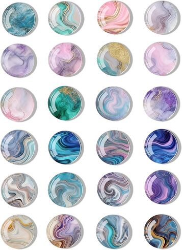 Push Pins,Thumb Tacks,Decorative Push Pins,Cute Thumb Tacks and Pushpins for Bulletin Board, Pin Board for Cork Board,Class Decor,Office Decor,Cubical Decor or Home Décor (Marble pattern-24) in Kuwait