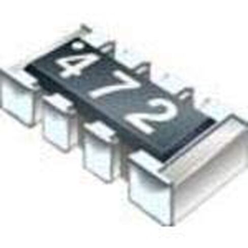 Bourns, CAY10-473J4LF, Res Thick Film Array 47K Ohm 5% 0.25W(1/4W) ±200ppm/°C ISOL 8-Pin 0804(4 X 0402) Convex SMD T/R (10000 Item/s) in Saudi Arabia