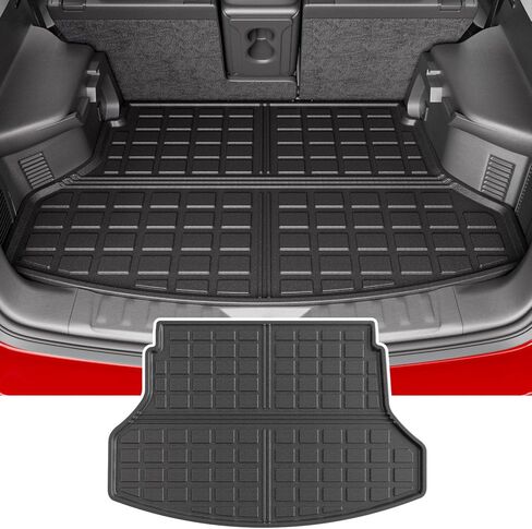 Xipoo Cargo Mat متوافق مع 2021-2024 Nissan Rogue Cargo Mat Backrest Mat Trunk بطانة بديلة لملحقات Nissan Rogue 2021-2024 (تناسب 2021-2024 Nissan Rogue، حصيرة الشحن + سجادات مسند الظهر) in Kuwait