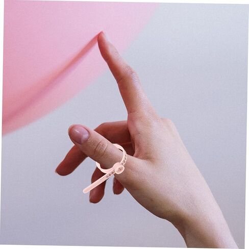 Gadpiparty 4Pcs Finger Measuring Tools Accurate Ring Gauges for Men Women Portable Jewelry Measure Supplies with Clear Printing for Easy and Practical Sizing in Saudi Arabia