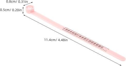 OSALADI 4Pcs Portable Ring Size Measuring Tools Magnifying Glass Adjustable Finger Sizer for Jewelry Sizing for Home Use and Professional Ring Measurement in Saudi Arabia