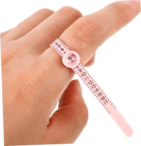 OSALADI 4Pcs Portable Ring Size Measuring Tools Magnifying Glass Adjustable Finger Sizer for Jewelry Sizing for Home Use and Professional Ring Measurement in Saudi Arabia