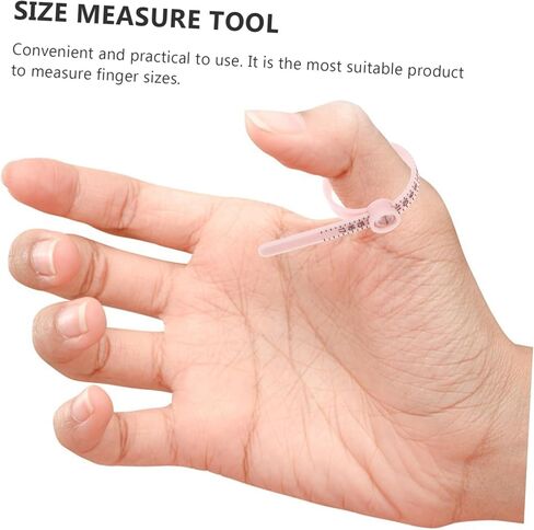OSALADI 4Pcs Portable Ring Size Measuring Tools Magnifying Glass Adjustable Finger Sizer for Jewelry Sizing for Home Use and Professional Ring Measurement in Saudi Arabia
