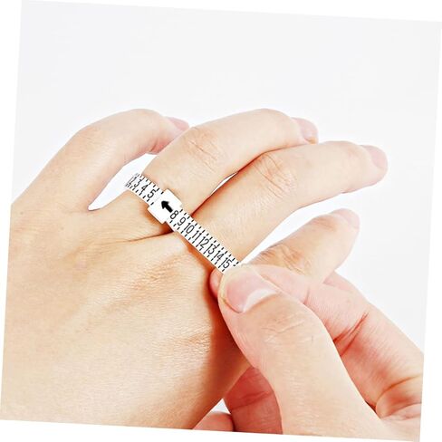 Hohopeti 10pcs Ring Sizer Measuring Tool Wedding Ring Gauge Jewelry Finger Sizer Magnification Jewelry for Accurate Measurement in Saudi Arabia