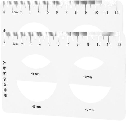Cabilock Hollow Shape Measuring Ruler for Fruits and Vegetables 2-Piece Caliper Set for Garlic Citrus and Cherry Measurement Precise Diameter Gauge for Cooking and Learning in Saudi Arabia