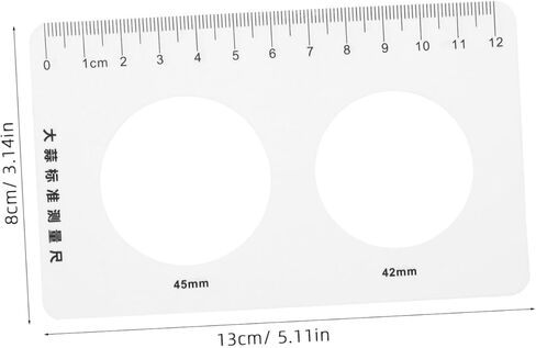 Cabilock Hollow Shape Measuring Ruler for Fruits and Vegetables 2-Piece Caliper Set for Garlic Citrus and Cherry Measurement Precise Diameter Gauge for Cooking and Learning in Saudi Arabia