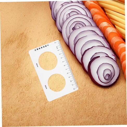 Cabilock Hollow Shape Measuring Ruler for Fruits and Vegetables 2-Piece Caliper Set for Garlic Citrus and Cherry Measurement Precise Diameter Gauge for Cooking and Learning in Saudi Arabia