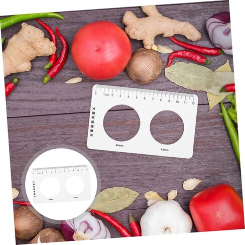 Cabilock Hollow Shape Measuring Ruler for Fruits and Vegetables 2-Piece Caliper Set for Garlic Citrus and Cherry Measurement Precise Diameter Gauge for Cooking and Learning in Saudi Arabia