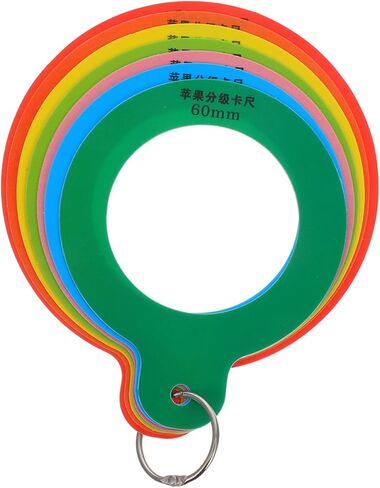 Cabilock Fruit Diameter Measuring Gauge Apple Measuring Tool with Precise Diameter Rings for Quick Grading of Fruits and Vegetables for Oranges and Apples in Saudi Arabia