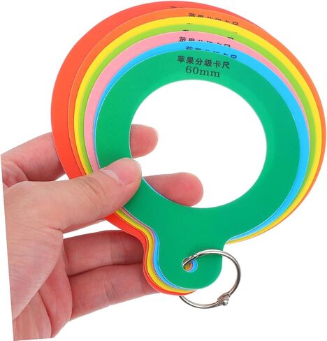 Cabilock Fruit Diameter Measuring Gauge Apple Measuring Tool with Precise Diameter Rings for Quick Grading of Fruits and Vegetables for Oranges and Apples in Saudi Arabia