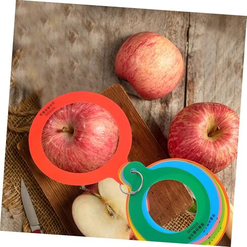 Cabilock Fruit Diameter Measuring Gauge Apple Measuring Tool with Precise Diameter Rings for Quick Grading of Fruits and Vegetables for Oranges and Apples in Saudi Arabia