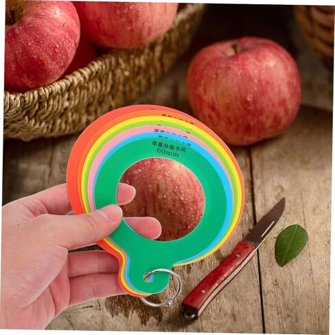 Cabilock Fruit Diameter Measuring Gauge Apple Measuring Tool with Precise Diameter Rings for Quick Grading of Fruits and Vegetables for Oranges and Apples in Saudi Arabia