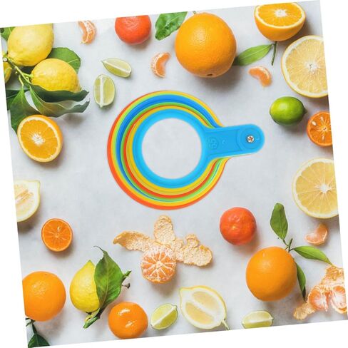 Milisten 2pcs Fruit Tool for Citrus Apples Peaches Fruit Measurement Device Diameter Gauge Vegetable Measurer Ring in Saudi Arabia