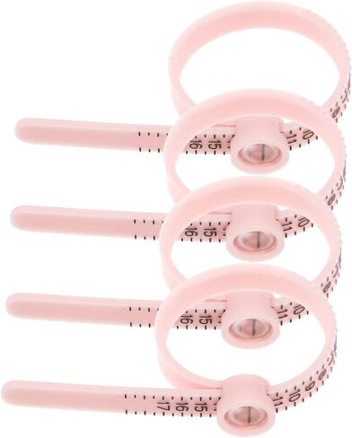 jojofuny 4Pcs Ring Measuring Tools with Magnifier Finger Gauge Ring for Accurate Finger Measurement Jewelry Sizing in Saudi Arabia