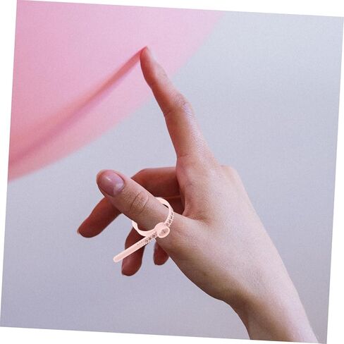 jojofuny 4Pcs Ring Measuring Tools with Magnifier Finger Gauge Ring for Accurate Finger Measurement Jewelry Sizing in Saudi Arabia
