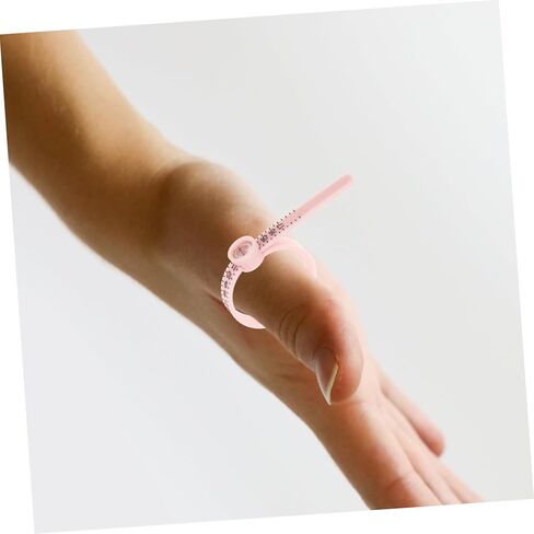 jojofuny 4Pcs Ring Measuring Tools with Magnifier Finger Gauge Ring for Accurate Finger Measurement Jewelry Sizing in Saudi Arabia