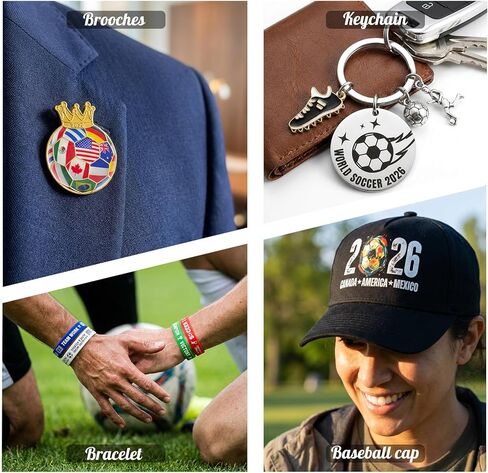 هدايا كرة القدم من إكسون للرجال والنساء والمراهقين، مجموعة هدايا إكسسوارات كرة القدم مع زجاجة مياه، منشفة رياضية، سلسلة مفاتيح، دبوس تذكاري وسوار معصم من السيليكون، سلة مروحة ليوم اللعبة in Kuwait