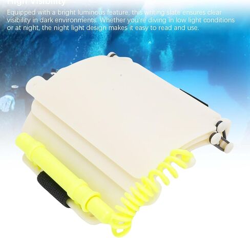 RiToEasysports Diving Slate, Luminous Pages for Night Visibility, Dive Communication Notepad 3-Page for Deep Sea Divers Snorkelers Underwater Photography in Saudi Arabia