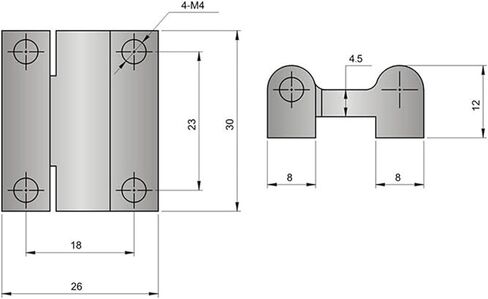SK2-010 Industrial Electric Cabinet Box Butt Hinge for Cambnet Box Door 1Pcs in Saudi Arabia