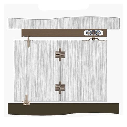 Bifold Door Hardware Wooden Sliding Door Pulley Furniture Hardware Wheel Barn Door Roller Wall Folding Door Roller in Saudi Arabia