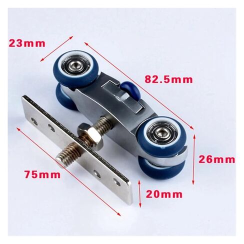 Bifold Door Hardware Wooden Sliding Door Pulley Furniture Hardware Wheel Barn Door Roller Wall Folding Door Roller in Saudi Arabia