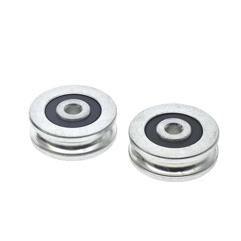 1pc Galvanized Steel Wheel Groove 6mm Diameter Wire Rope Hanging Wheel Track Roller 6 * 35 * 12-13 in Saudi Arabia