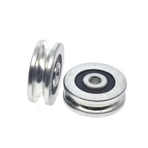 1pc Galvanized Steel Wheel Groove 6mm Diameter Wire Rope Hanging Wheel Track Roller 6 * 35 * 12-13 in Saudi Arabia